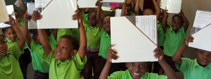 Canvases find a happy home at Nokuphila School