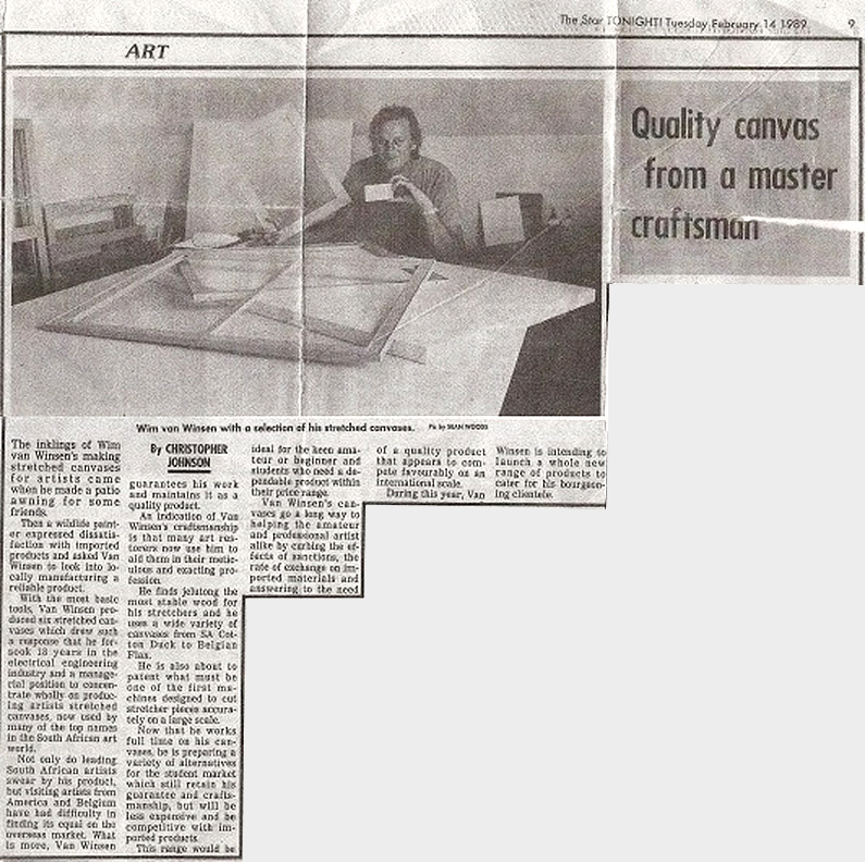winsens canvases company history