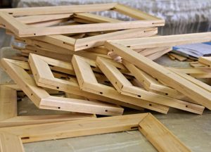 custom made wooden stretcher frames